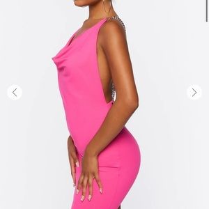 Pink criss cross dress